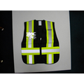 Incident Command Vest with clear card holders, 4.5" Stripes, (Regular and Jumbo) Black